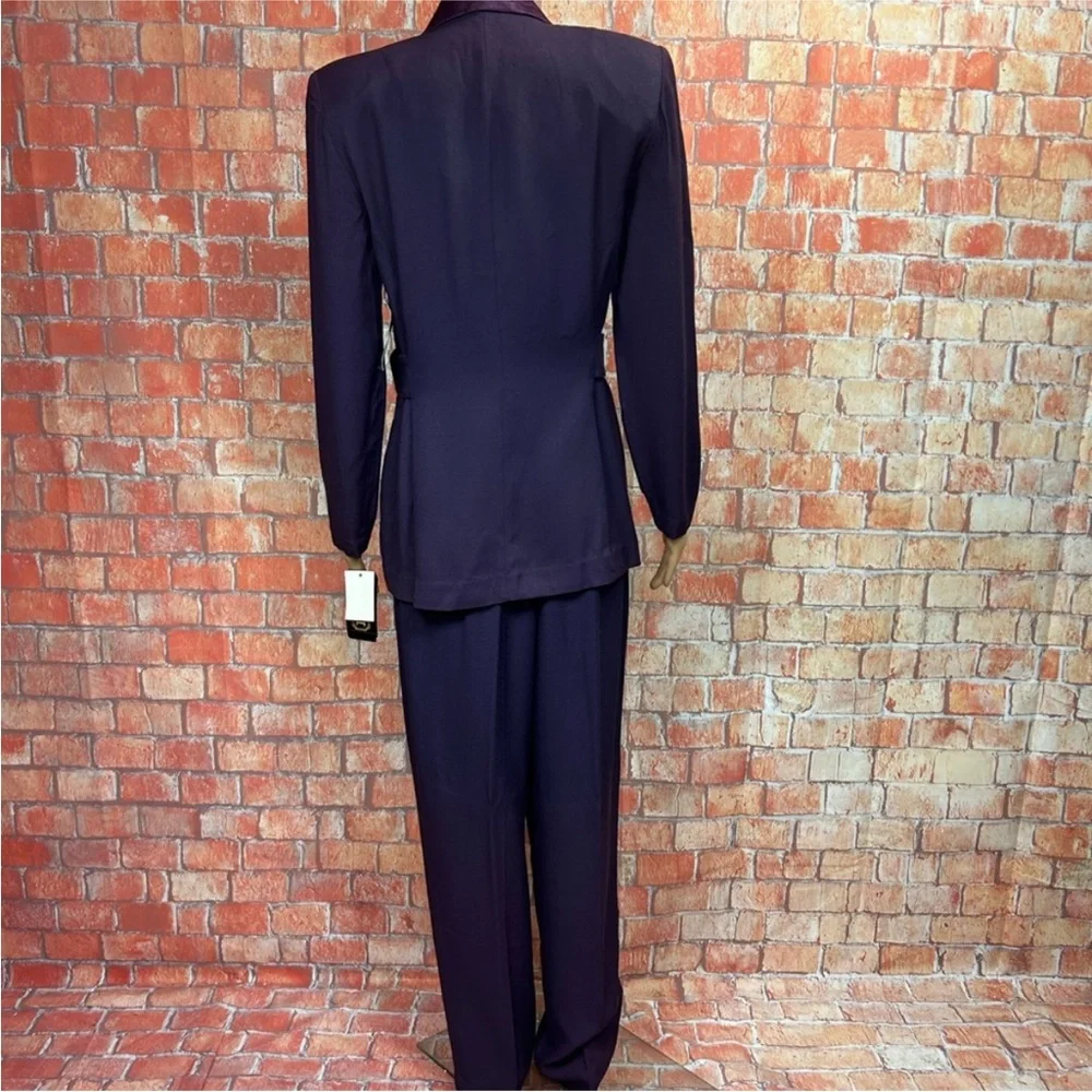 Virgo II Vintage 90’s Deadstock Satin Trimmed‎ Pantsuit